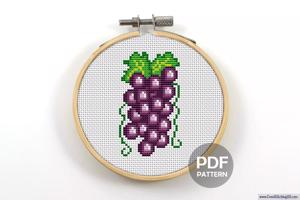 Grapes Cross Stitch Pattern