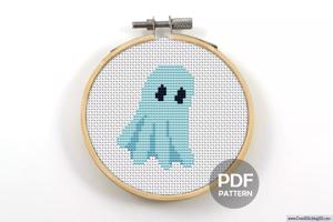 Ghost Cross Stitch Design