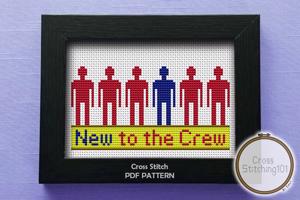 New to the Crew Cross Stitch Pattern