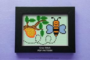 Honey Comb Cross Stitch Pattern