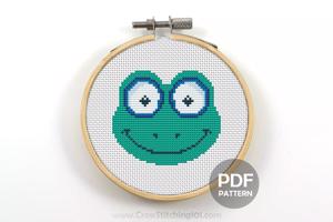Frog Face CrossStitch Pattern