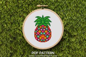 Pineapple Cross Stitch Chart