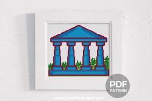 Building Pillars Cross Stitch PDF