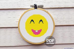 Emoji Smile Cross Stitch Chart