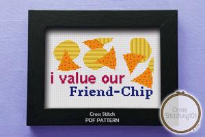 I Value Our Friend-Chip  Cross Stitch PDF