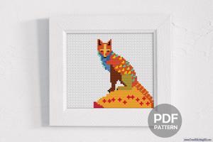 Wild Fox Cross Stitch Pattern