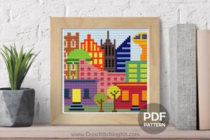 City Cross Stitch Pattern