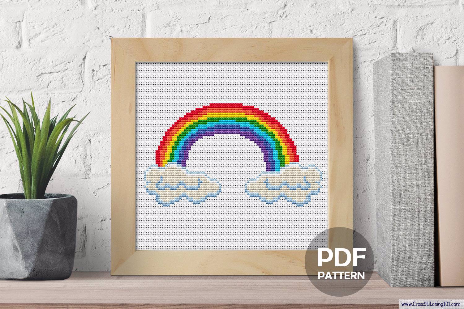 Rainbow Cross Stitch Pattern Cross Stitch Patterns