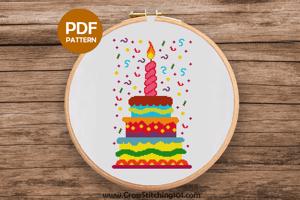 Cake Cross Stitch Pattern