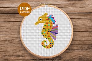 Sea Horse Cross Stitch Pattern