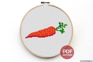 Carrot Cross Stitch PDF