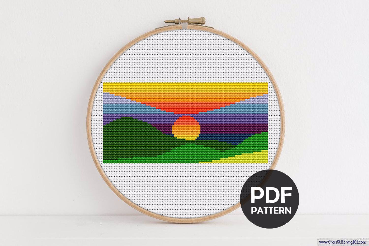 Sunset CrossStitch Pattern