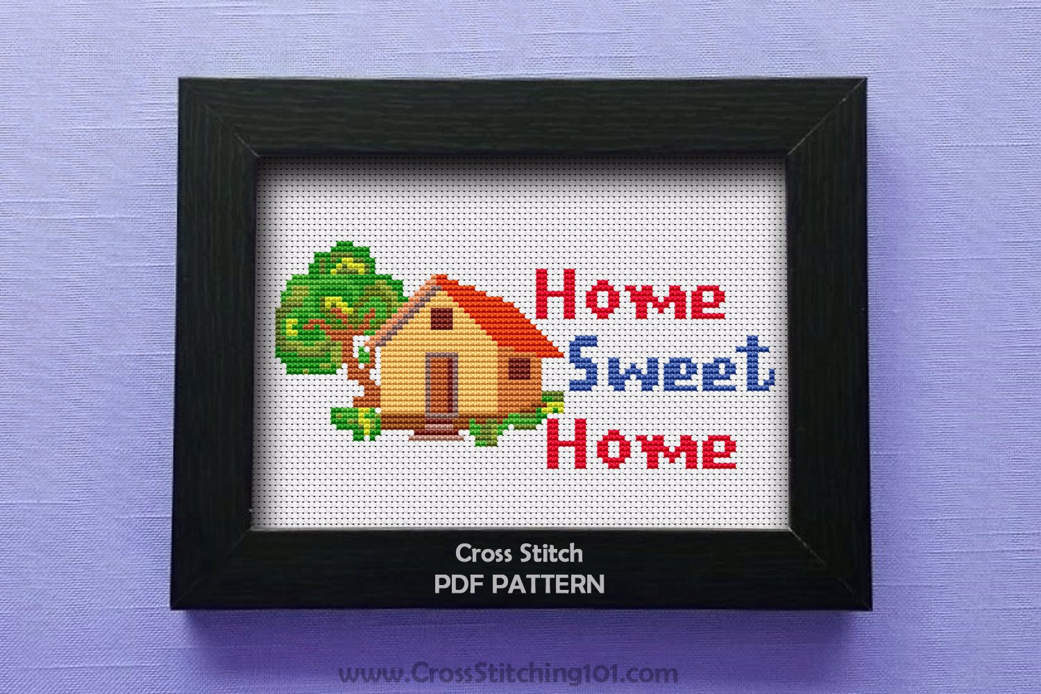 Village House - Home Sweet Home Cross Stitch Design