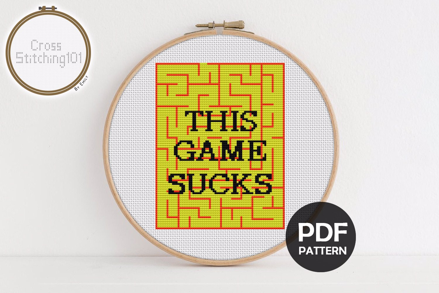 This Game Sucks Cross Stitch Pattern