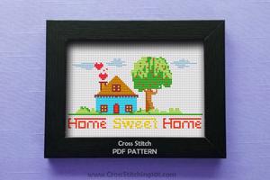 Home Sweet Home 3 Cross Stitch Pattern
