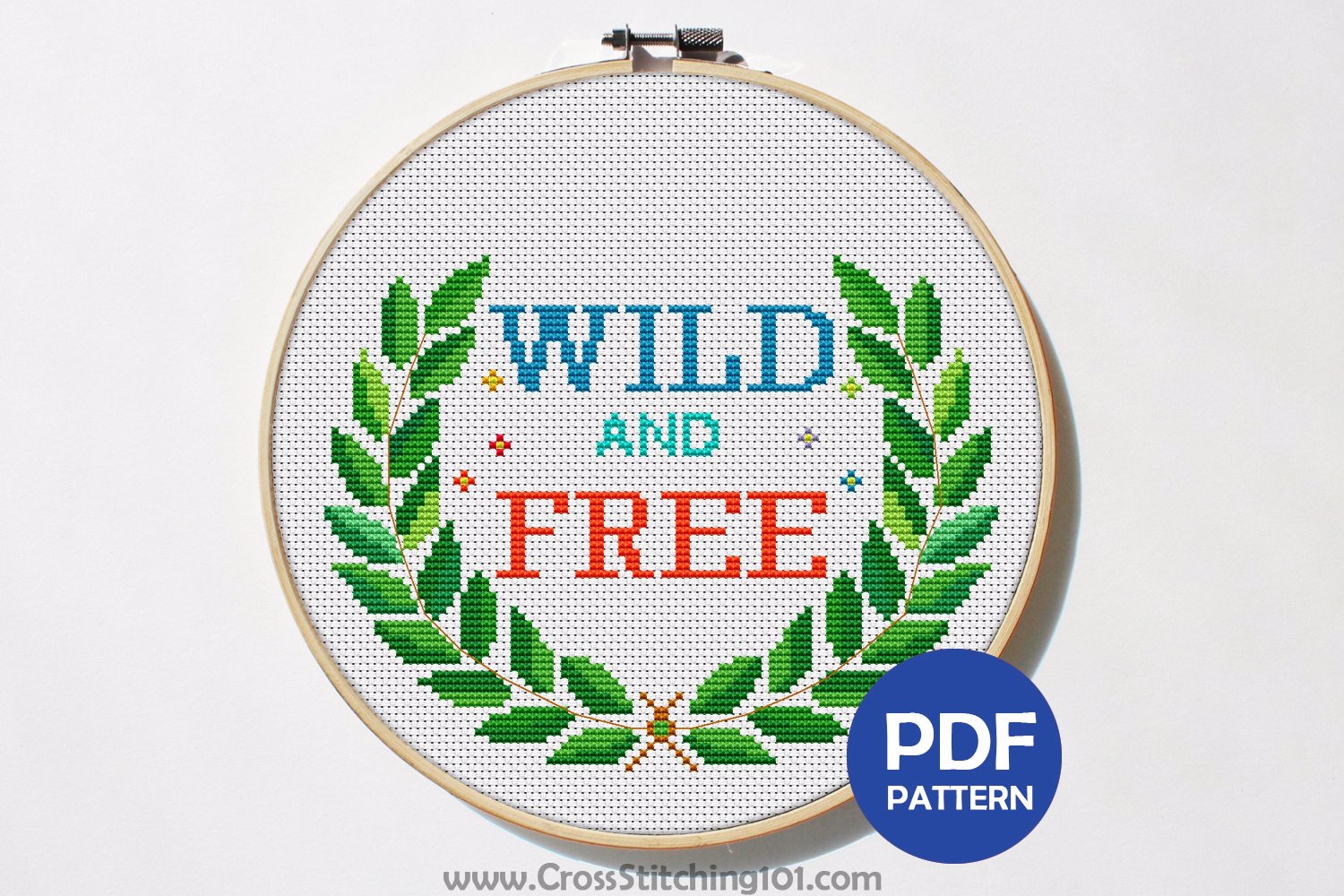Wild And Free Cross Stitch Design