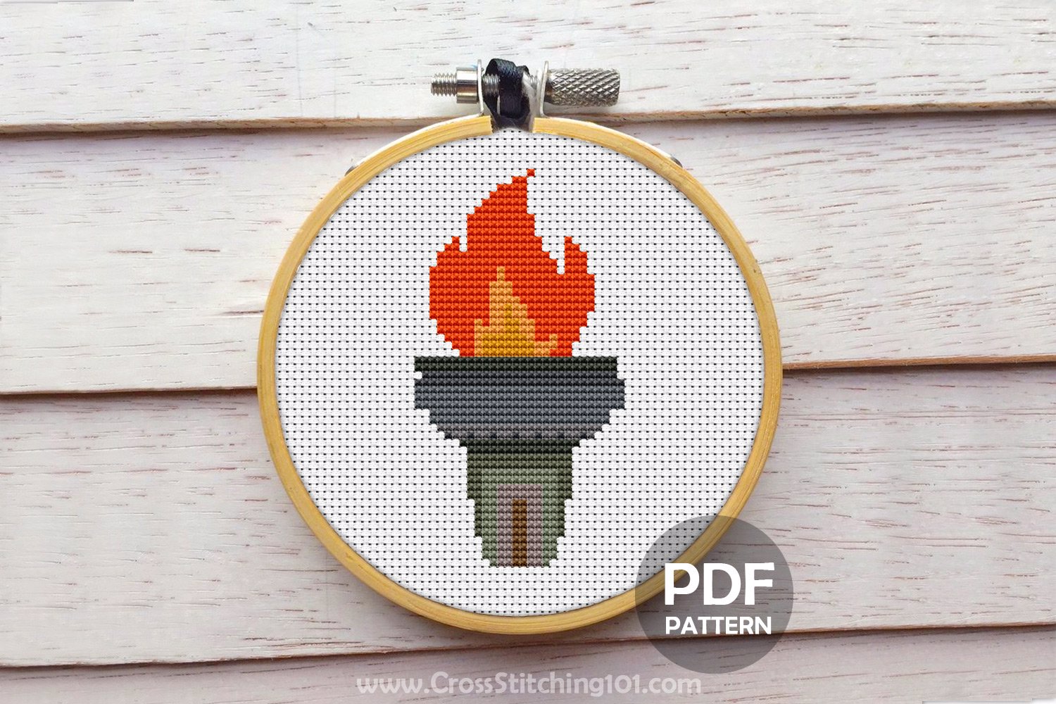 Olympic Torch Cross Stitch PDF