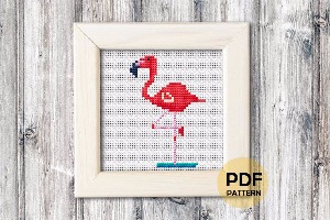 Flamingo Cross Stitch Pattern
