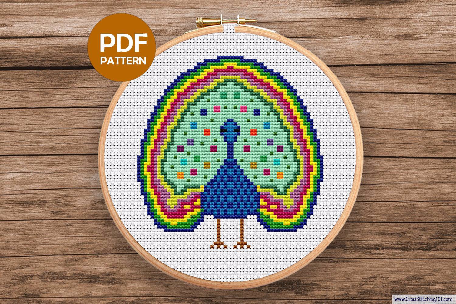Peacock Cross Stitch Pattern