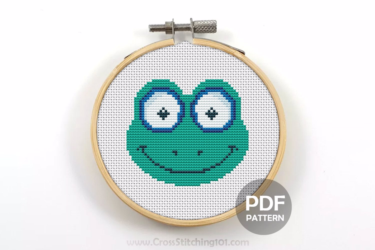Frog Face CrossStitch Pattern