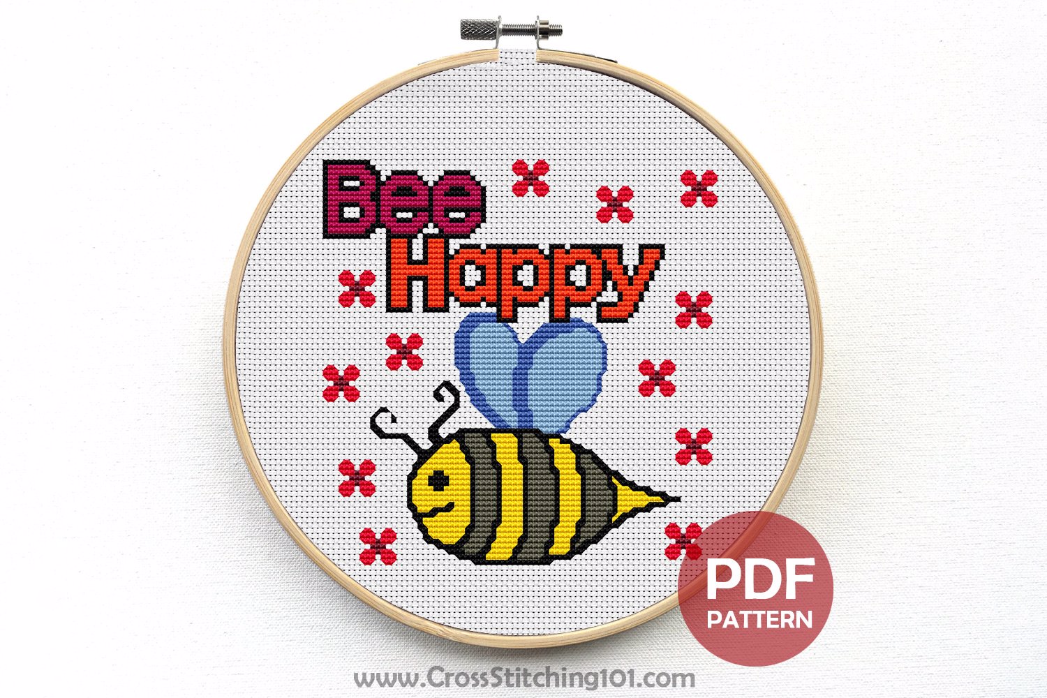Bee Happy CrossStitch Pattern
