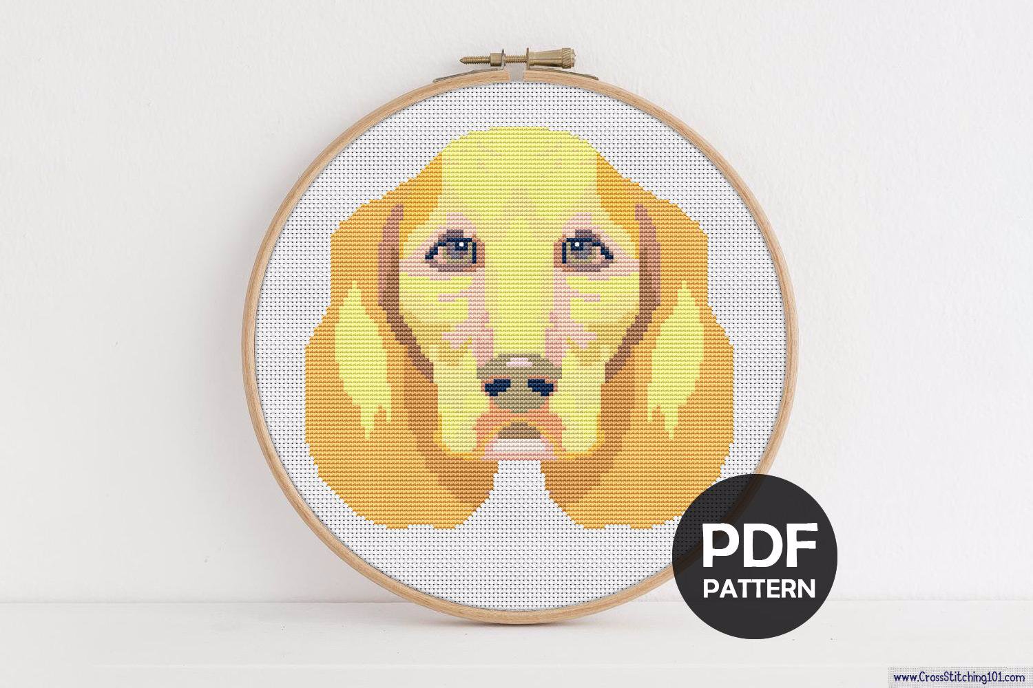 Labrador Dog Cross Stitch PDF