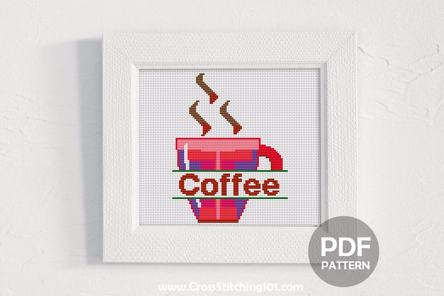 Coffee Mug CrossStitch Design