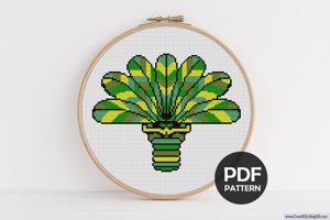Palm Tree Cross Stitch Pattern