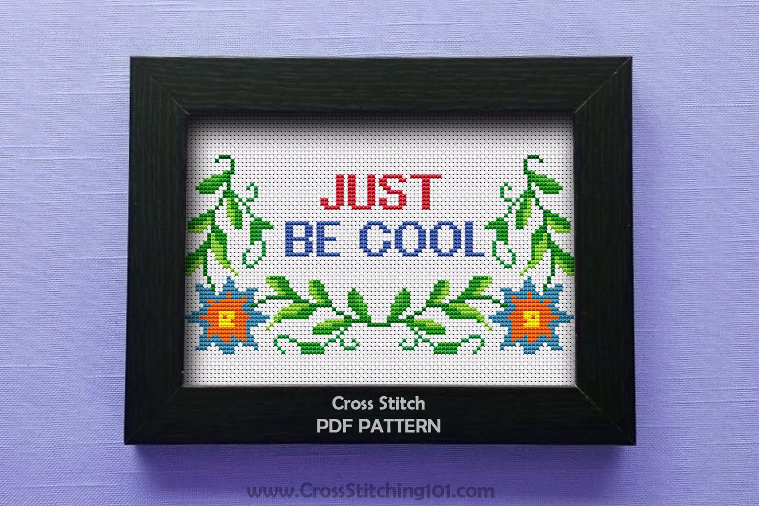 Just Be Cool Cross Stitch PDF