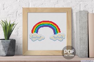 Rainbow Cross Stitch Pattern