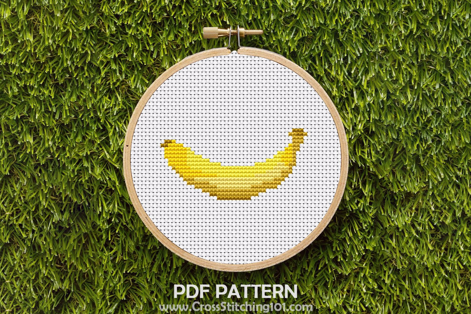 Banana Cross Stitch PDF