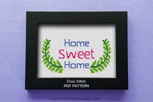 Swirl - Home Sweet Home Cross Stitch Design
