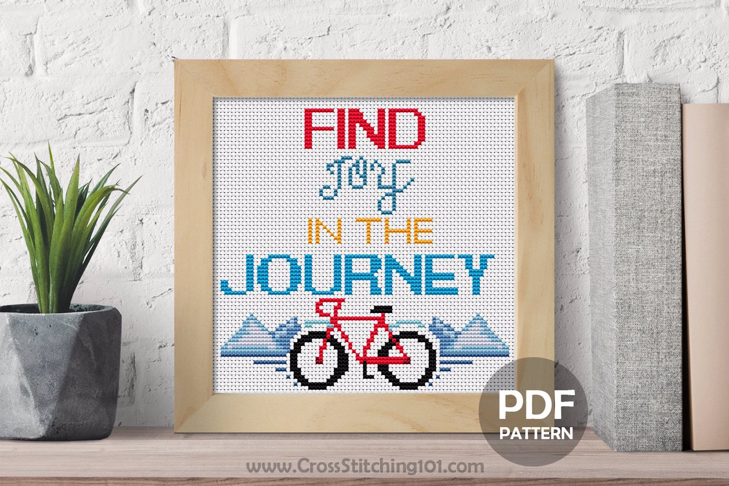 Find Joy In The Journey  Cross Stitch Pattern