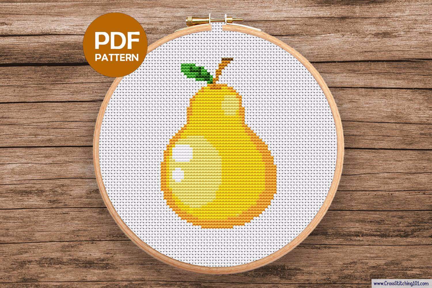 Pear Cross Stitch Pattern