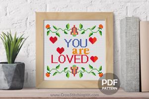 You Are Loved Cross Stitch PDF